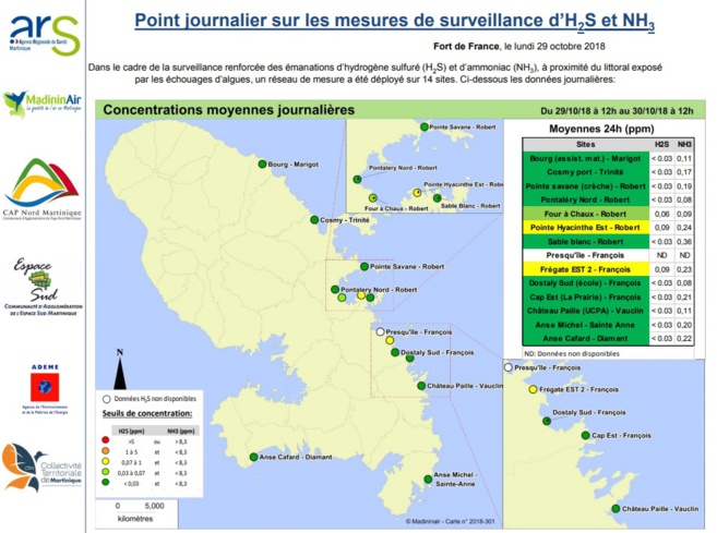 Voici la carte diffusée. Observez que plusieurs services et autorités sont en lien sur cette affaire.