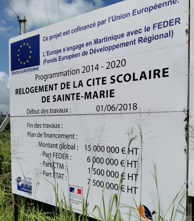 Pourquoi si peu d'ouvriers actuellement sur le chantier de la cité scolaire Joseph Lagrosilière  ? 