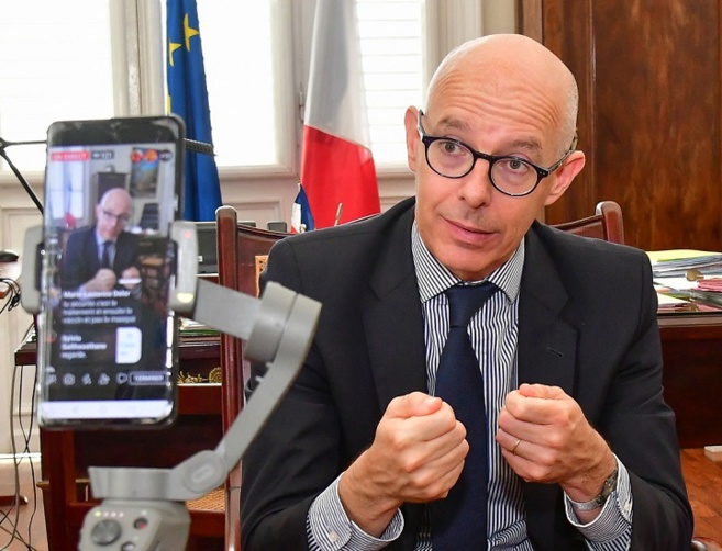 Stanislas Cazelles Préfet de Martinique ferme le débat des masques et des réquisitions . Photo Ti Fox