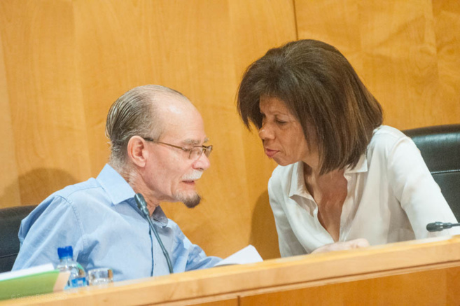 Photo réalisée avant le confinement . Marinette Torpille et Alfred Marie Jeanne