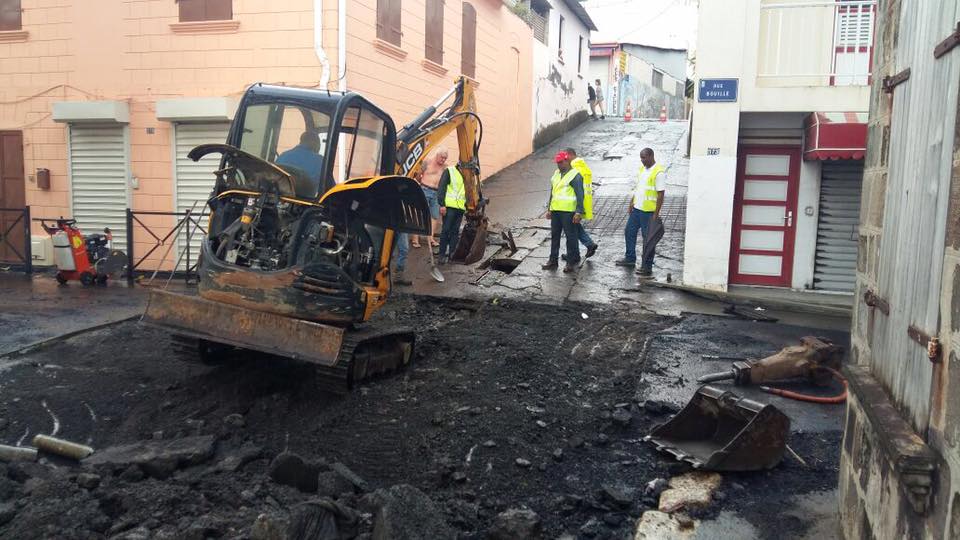 Travaux de nuit à Saint Pierre by la CTM