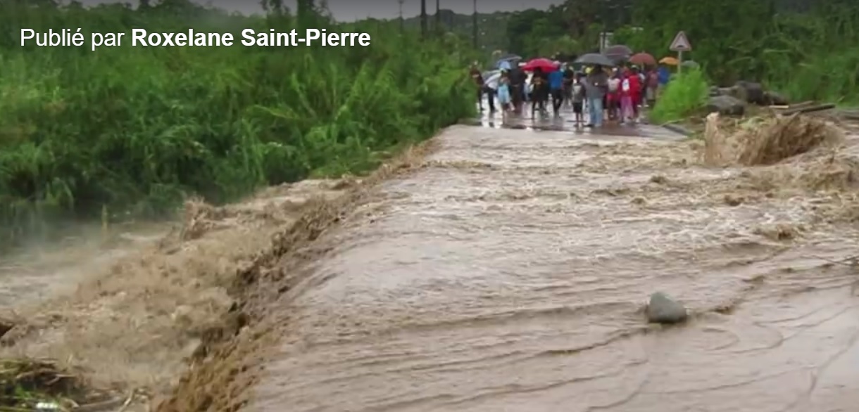 La rivière des Pères avant le curage effectué par la CTM