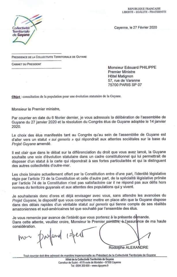 Les Guyanais reposent la question du statut.. qu'attend la Martinique pour en faire autant ?