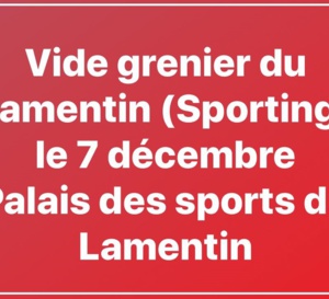 Le vide grenier du Sporting,l'inscription c'est maintenant !