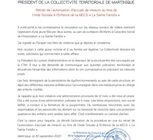 Retrait de l'autorisation d'accueil de mineurs au titre de l'Aide Sociale à l'Enfance de la MECS "La Sainte Famille"