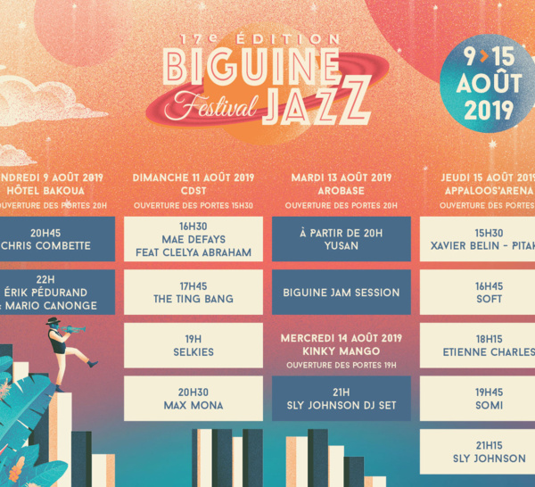 Biguine Jazz, demandez le Programme 2019...