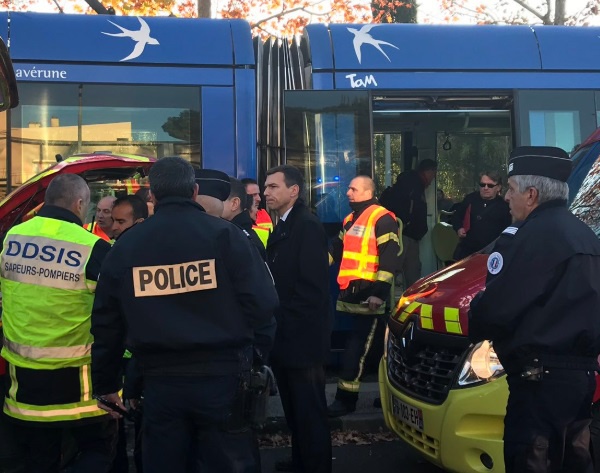 Accident de TRAM à Montpellier. Une ville très antillaise... 