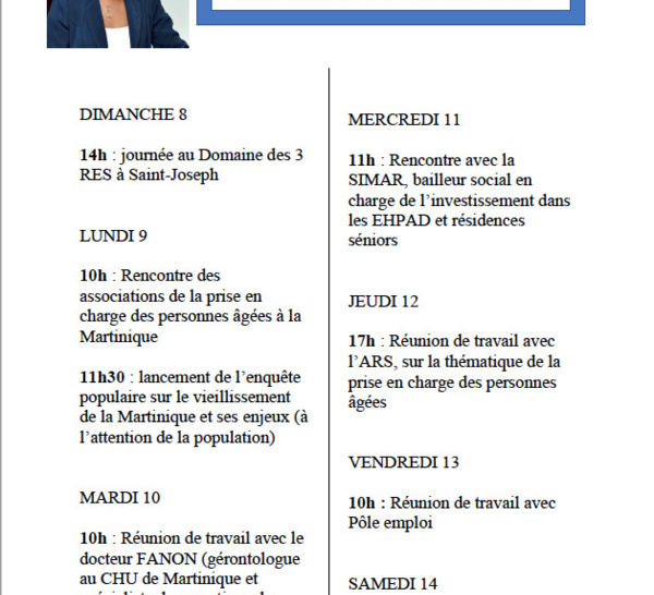 Agenda politique des élus s'élargit aux agendas de campagne : Semaine du  08 /12 /2019