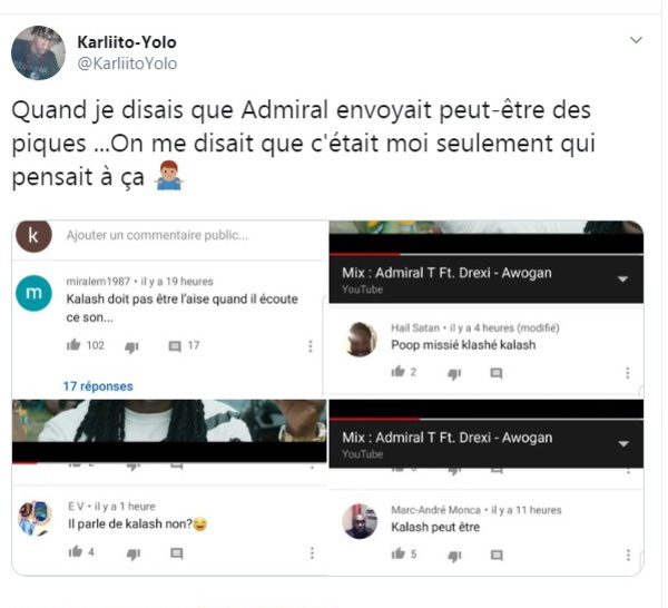 Existe t'il un problème entre Kalash et Admiral T ?