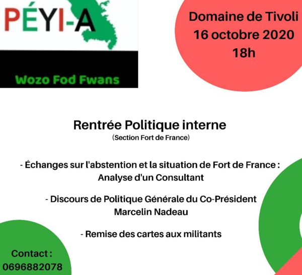 Rentrée politique interne Peyi-A reportée... 