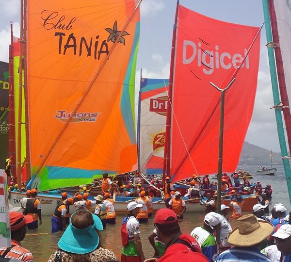 Retour du village santé du tour de la Martinique des yoles rondes ce dimanche 03 aout